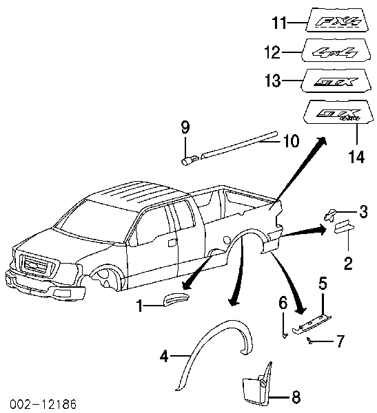 Кожух бампера заднього Ford W709346S300 ціна, від 0.38 USD