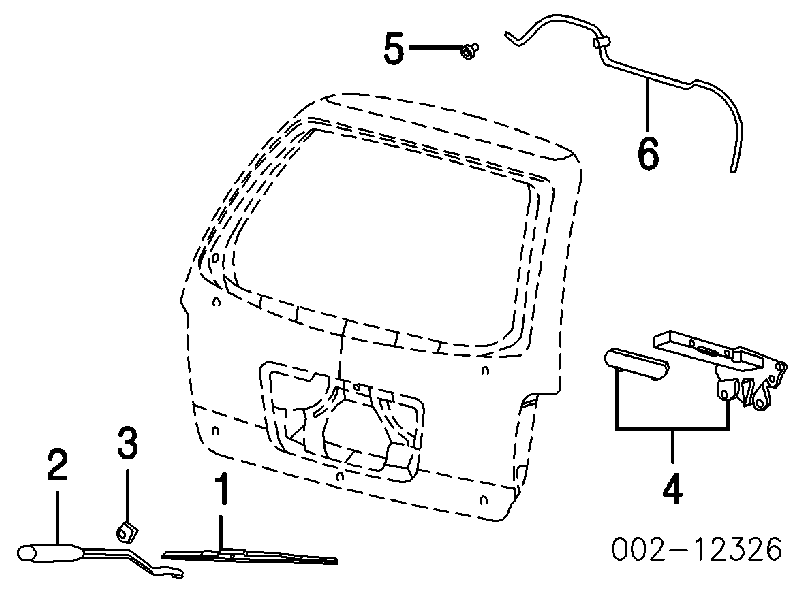 Щітка-двірник заднього скла XF2Z17528AD Ford