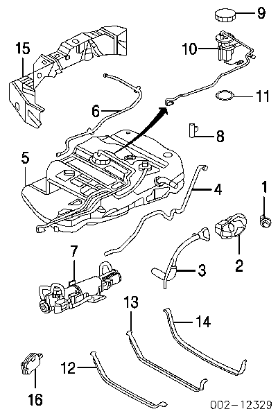 3F2Z9H307AB Ford Електробензонасос