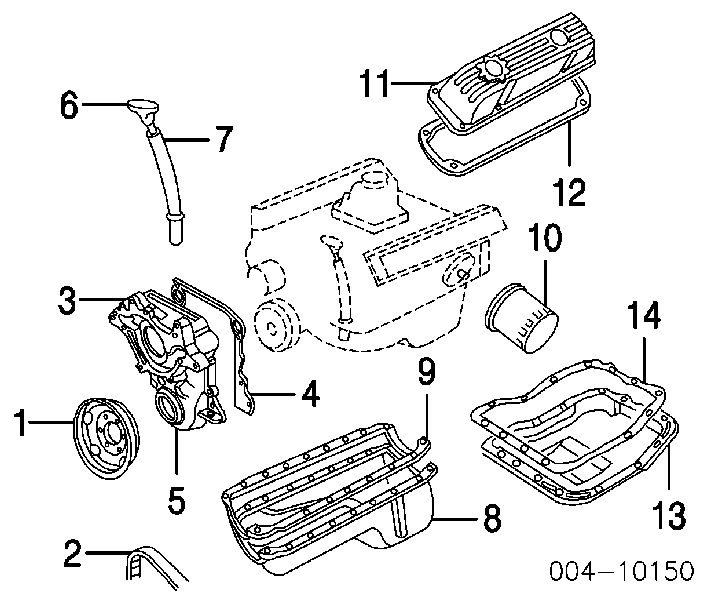 Прокладка передньої кришки двигуна Dodge Challenger (Додж Челленджер)