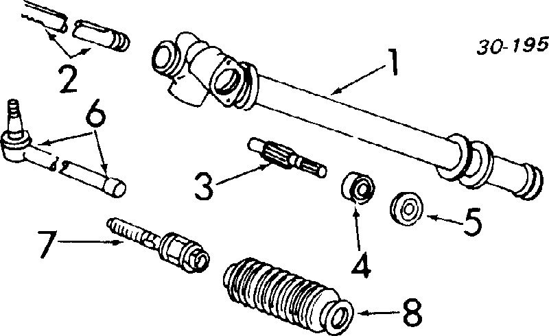 Сальник рульової рейки/механізму (див. типорозміри) 4812578500 Nissan