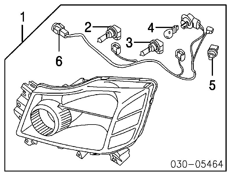 Фара ліва 26060ZC30A Nissan