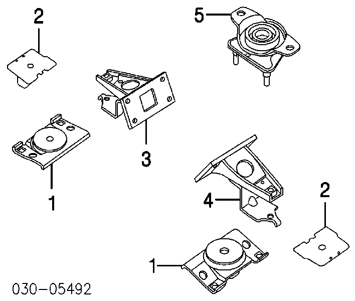 Подушка (опора) двигуна, задня 113207S100 Nissan