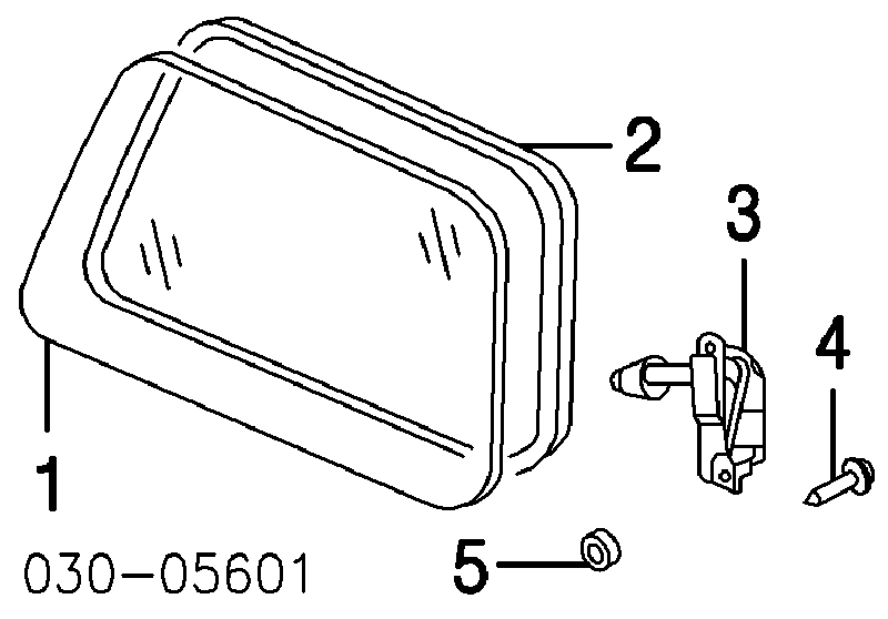 Скло багажного відсіку, ліве Infiniti QX56 (JA60) (Інфініті QX56)