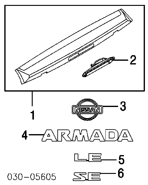 Емблема на кришку багажника, фірм.значок Nissan/Infiniti 934917S000 ціна, від 118.94 USD