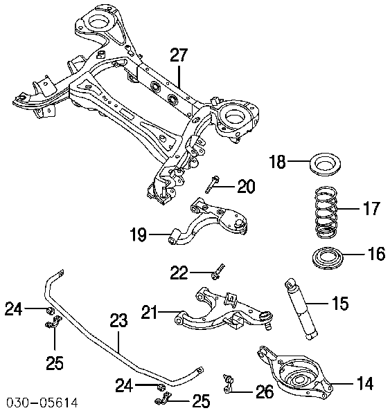 Амортизатор задній 56200ZV61A Nissan