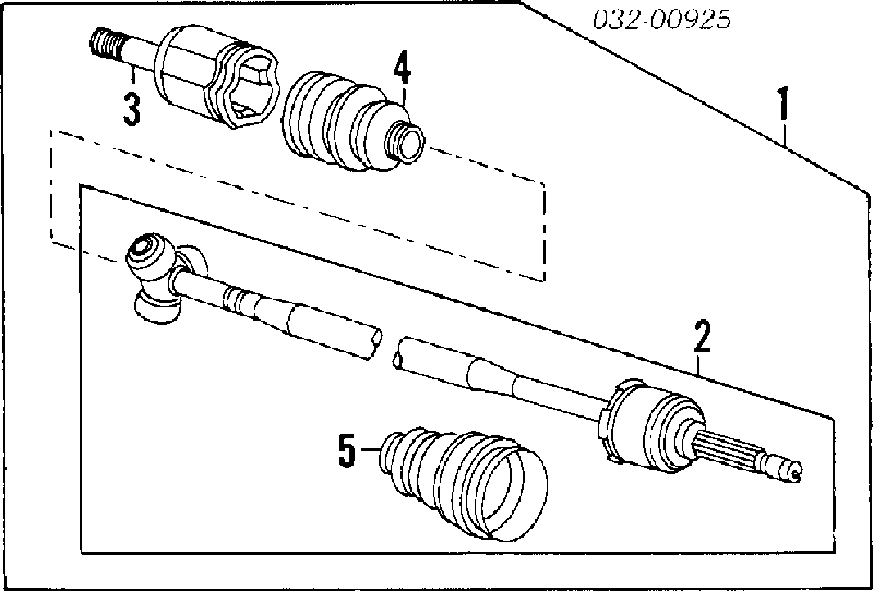 Пильник ШРУСа внутрішній, передній піввісі 44315SA5300 Honda