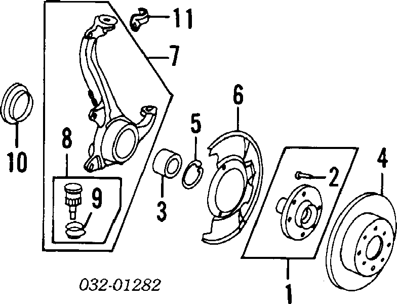 Підшипник маточини передньої 90681SE0000 Honda