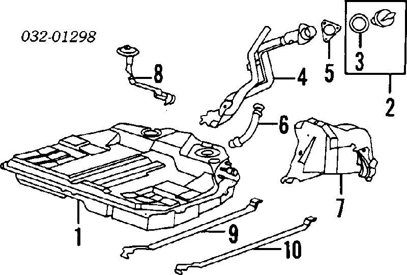 Бак паливний 17500SE0A36 Honda