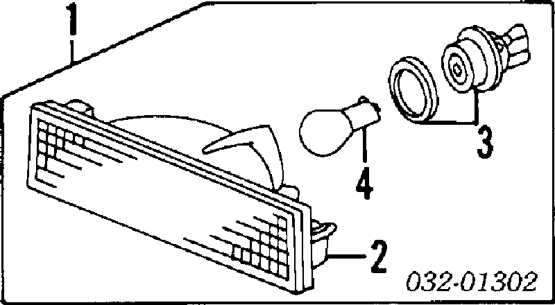 Габарит-покажчик повороту, лівий Honda Accord 3 (CA4, CA5) (Хонда Аккорд)