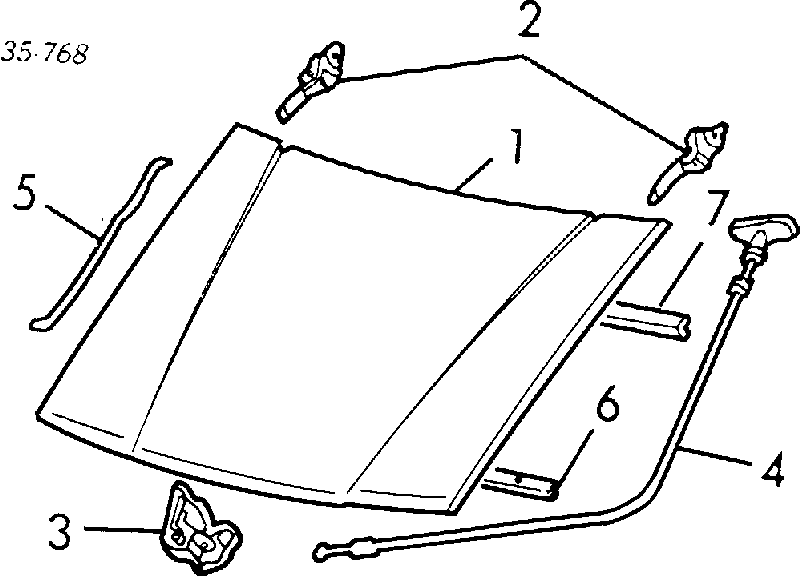 Капот на Mazda 323 III 