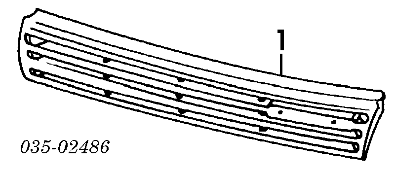 Решітка радіатора B09850710A Mazda