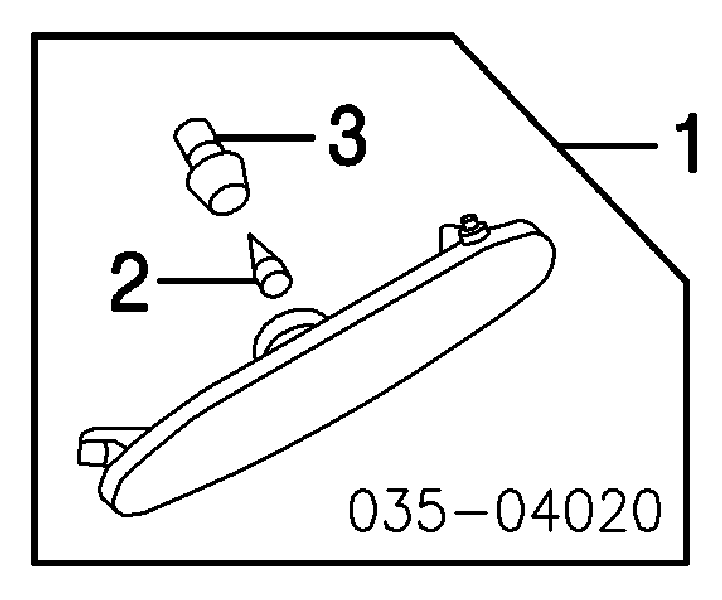 Вказівник повороту правий GK2A515E0A Mazda