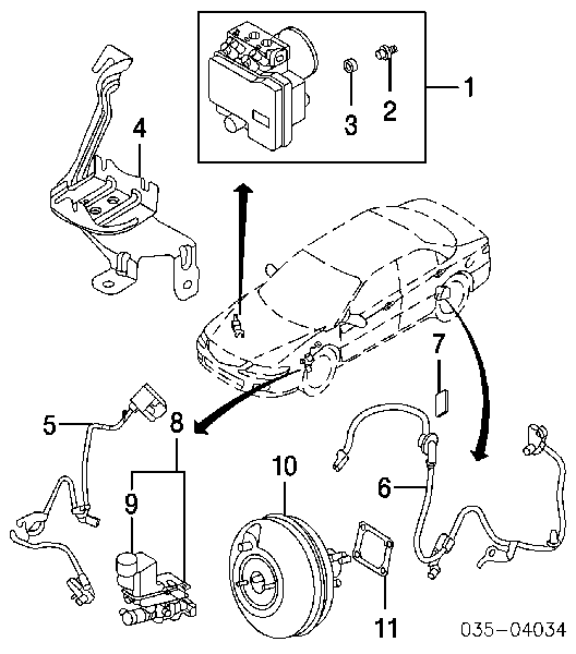 Підсилювач гальм вакуумний Mazda 6 (GY) (Мазда 6)