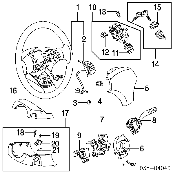 Антена/кільце имобілайзера Mazda GJ6A66938A ціна, від 12.67 USD