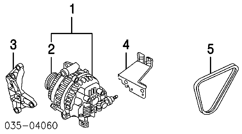 L81318W11 Mazda шків генератора