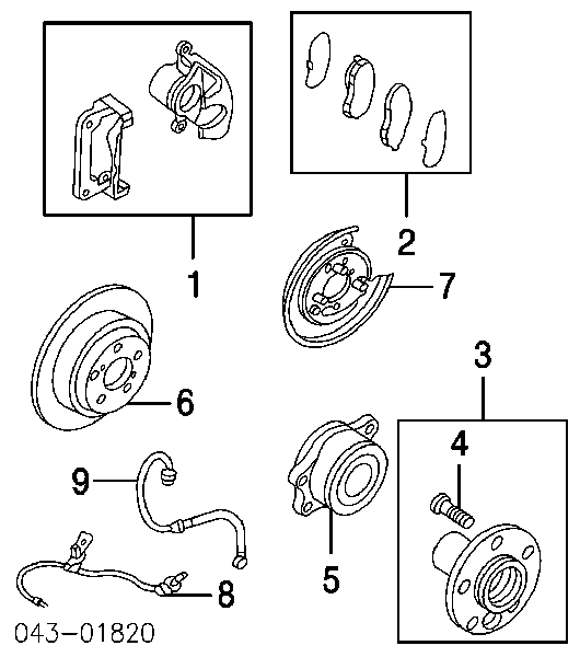 Підшипник маточини задньої 28474AE01A Subaru