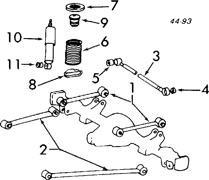 Амортизатор задній 4853123110 Toyota