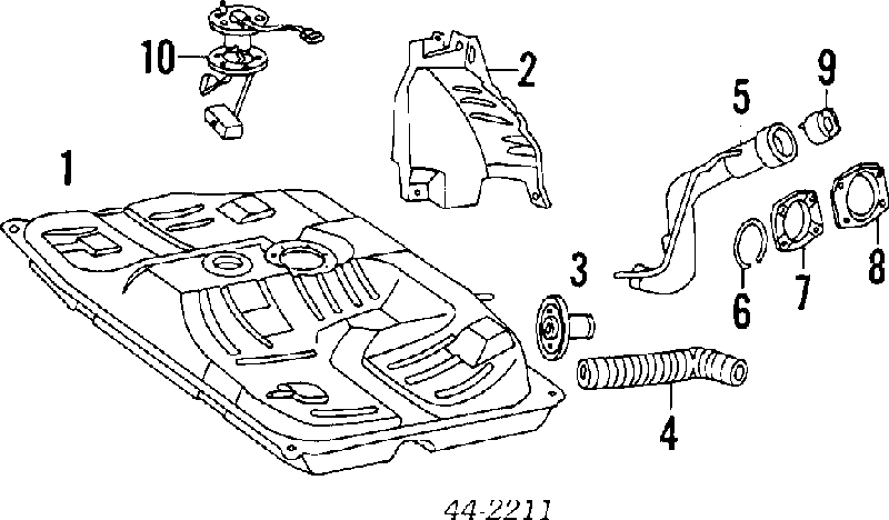  Бак паливний Toyota Carina 2