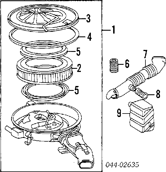 Повітряний фільтр 1780141090 Toyota