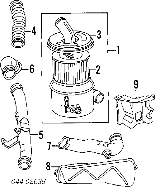 Повітряний фільтр 1780154060 Toyota