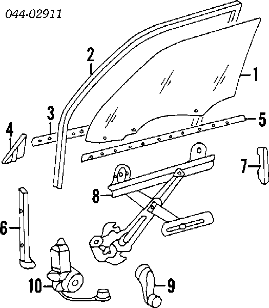 6982032050 Toyota Підйомник механічний вітрового скла