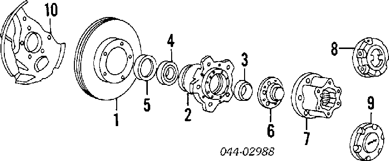 Диск гальмівний передній 4351228040 Toyota