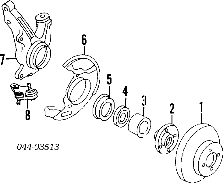 Диск гальмівний передній 94851806 General Motors