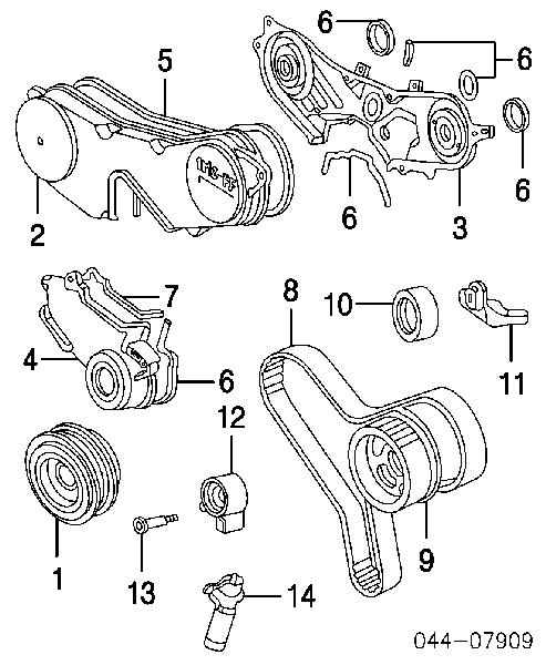 Ролик ГРМ Toyota 135050A010