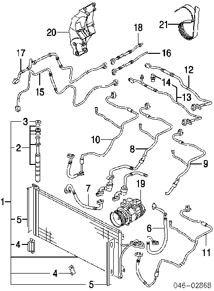 Компресор кондиціонера 7L6820803B VAG