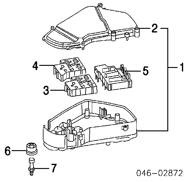 Подушка декоративної кришки двигуна Volkswagen Bora (1J2) (Фольцваген Бора)