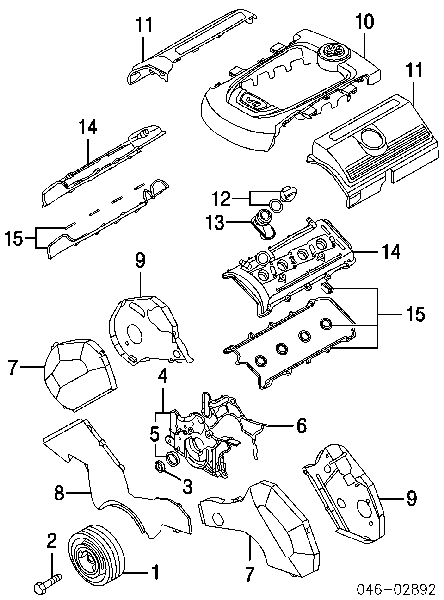 Кільце розпору колінчастого вала Audi A6 (4B, C5) (Ауді A6)