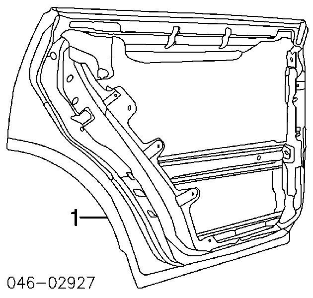 Двері задні, праві 7L0833056C VAG