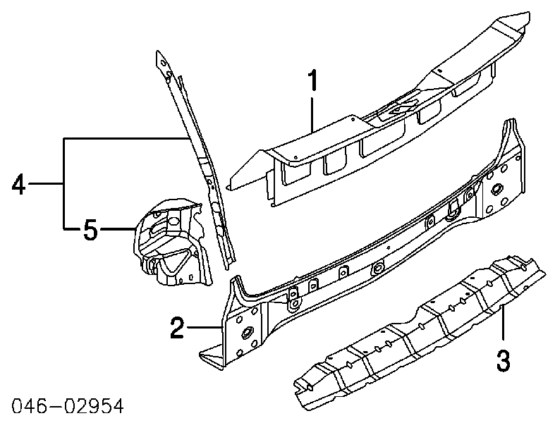 Панель задня, багажного відсіку 7L6813303A VAG