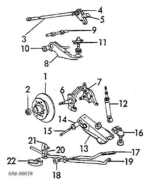 Підшипник маточини задньої, зовнішній 9000322060 Isuzu