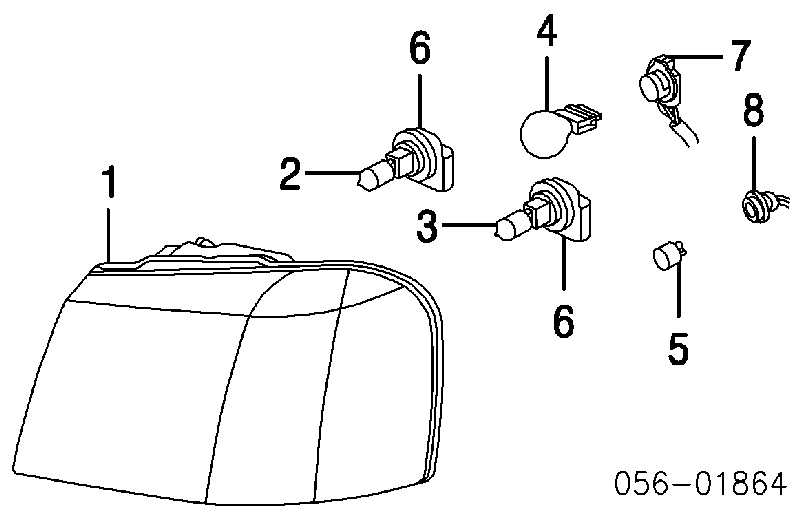 Лампочка покажчика повороту 8019993800 Isuzu