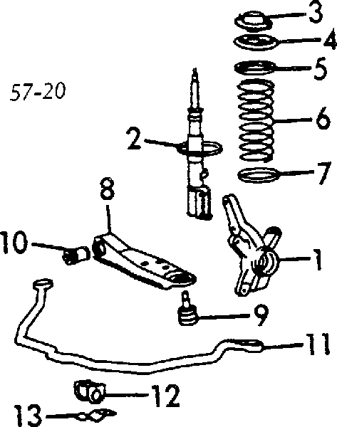 Втулка стійки переднього стабілізатора Mitsubishi Space Wagon (D0V, W) (Міцубісі Спейс вагон)