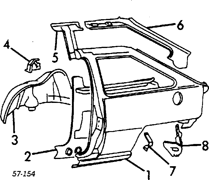 Крило заднє праве на Mitsubishi Colt (C1A)