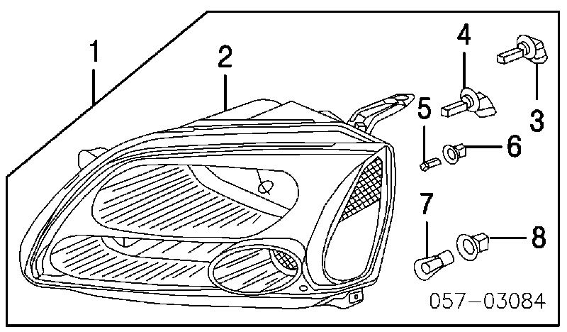 MN161849 Chrysler фара ліва