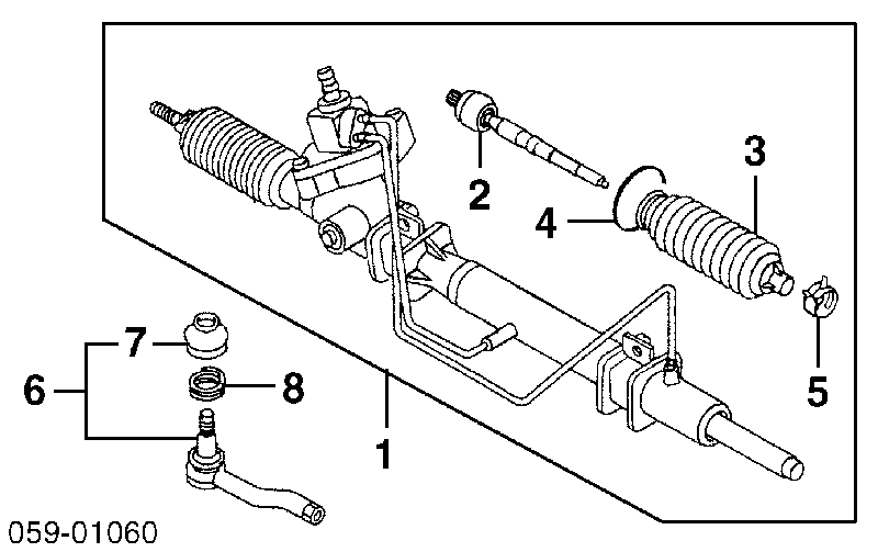 Рейка рульова 91175546 General Motors