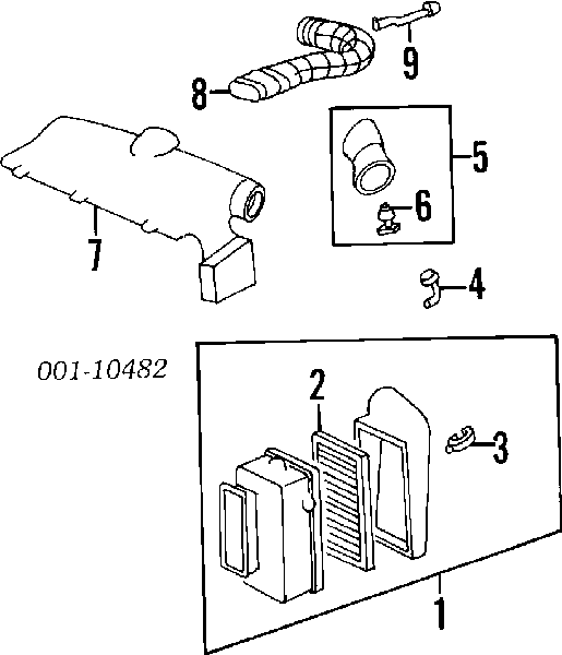 Фільтр повітряний 8250987880 Isuzu