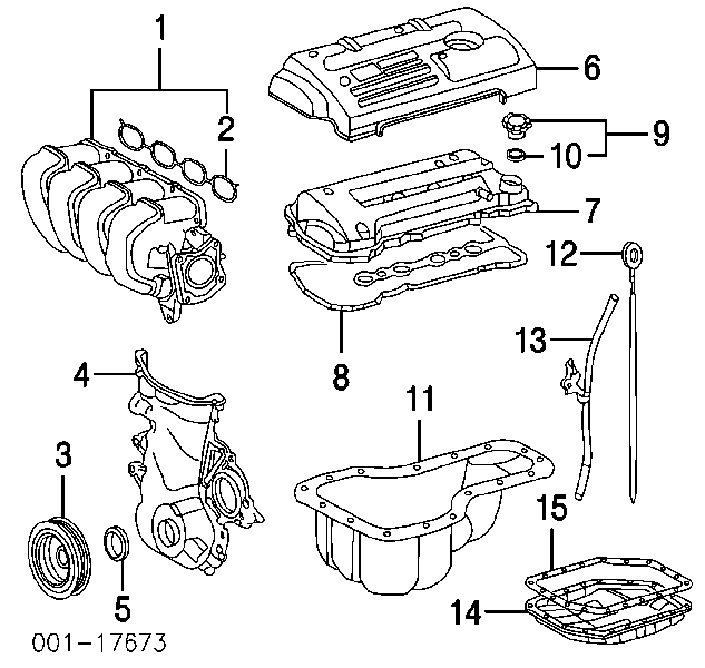 Направляюча щупа-індикатора рівня масла в двигуні Toyota Corolla (E12) (Тойота Королла)
