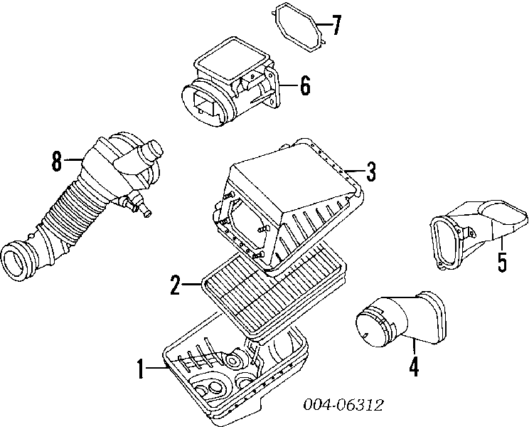 Купити MB906051 Mitsubishi Автомобільний фільтр повітря
