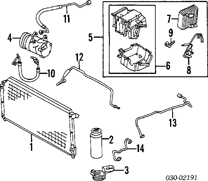 Клапан TRV, кондиціонера Nissan Primera (W10) (Нісан Прімера)