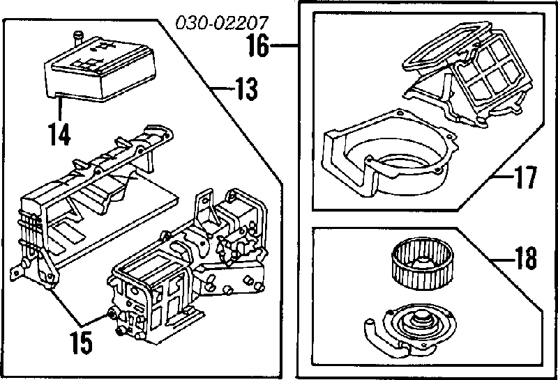 Радиатор печки (отопителя) d21, c32, wd21, y60, kn13, n13 (87-97) на Nissan Laurel C32