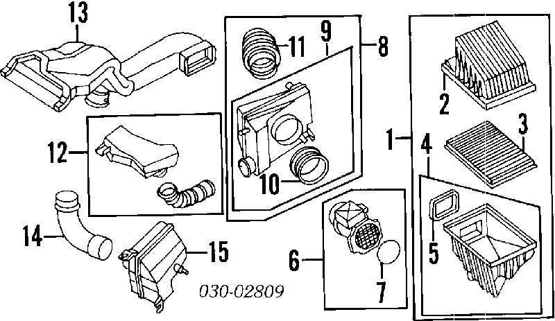 Резонатор повітряного фільтра 1658531U16 Nissan