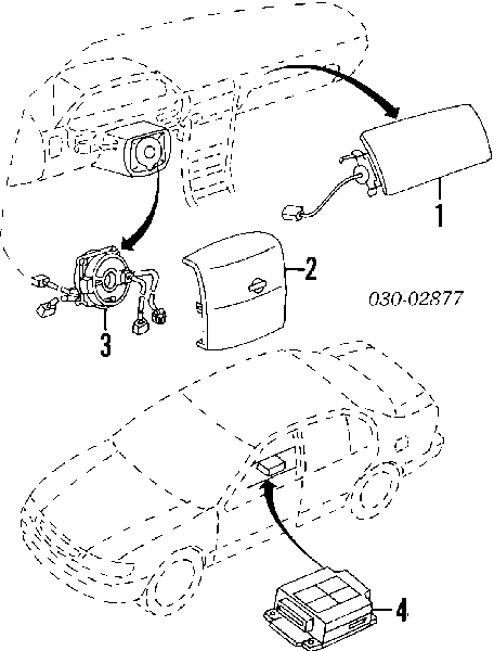 B55545L325 Nissan кільце airbag контактне