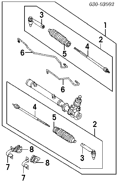 Накінечник рульової тяги, зовнішній 485204B000 Nissan