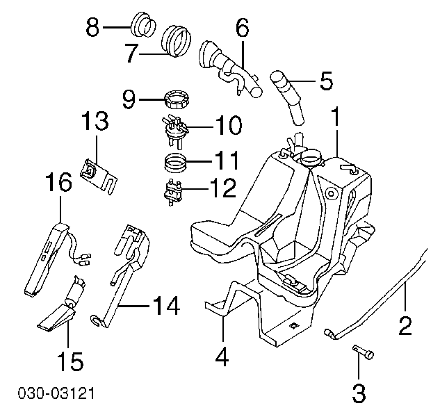 1734290J00 Nissan/Infiniti Прокладка датчика рівня палива/паливного насоса (палив.бак)