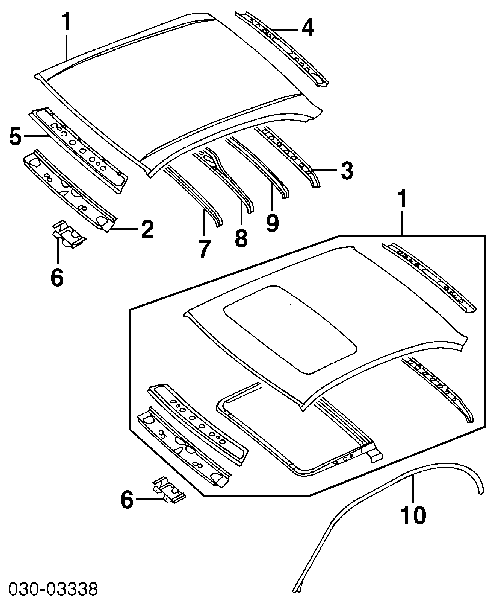 Дах 7311240U30 Nissan